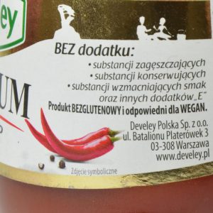 Ketchup Develey etykieta